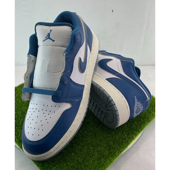 NEW Air Jordan 1 Low SE GS 6.5Y Blue/White Sneakers - Picture 9 of 11